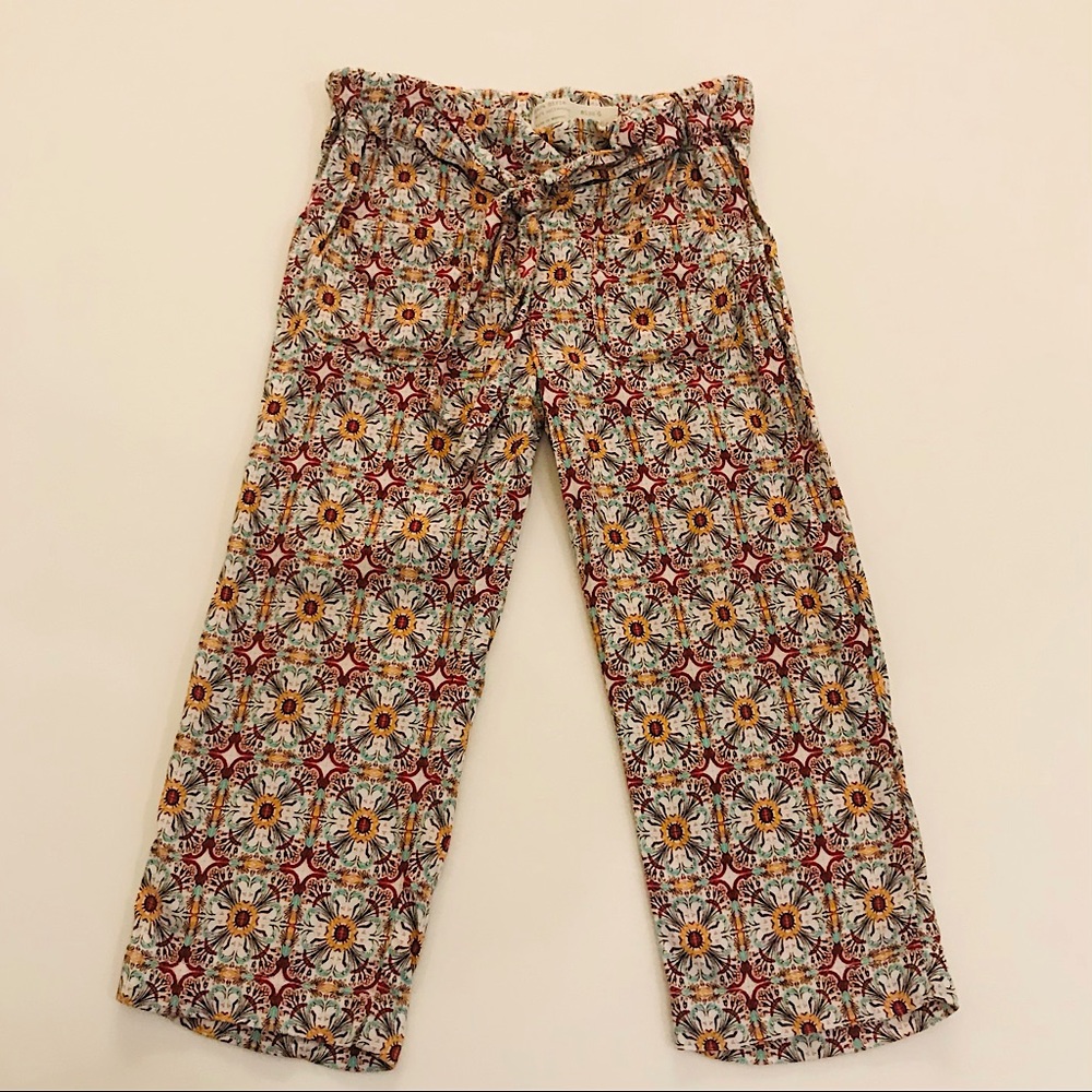 Zara Girls Soft Collection Tie Waist Pants